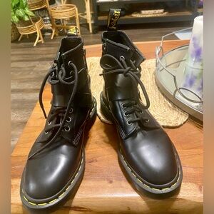 Dr. Martens Cristofor Leather Harness Lace Up Boots EU 37 US 6